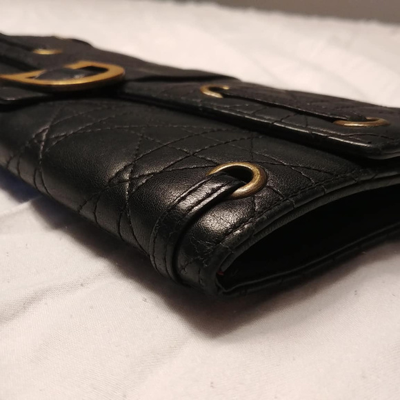 Christian Dior Clutch Black Cannage stitch leather - Picture 4 of 7